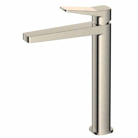 RAK Ceramics Petit Square Tall Basin Mixer Tap - Brushed Nickel - RAKPES3003N - Envy Bathrooms Ltd
