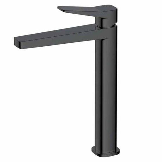 RAK Ceramics Petit Square Tall Basin Mixer Tap - Matt Black - RAKPES3003B - Envy Bathrooms Ltd
