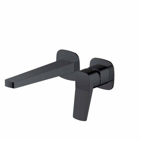 RAK Ceramics Petit Square Wall Mounted Single Lever Basin Mixer Tap - Matt Black - RAKPES3007B - Envy Bathrooms Ltd
