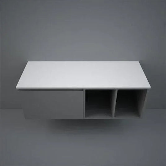 RAK Ceramics Plano Solid 1200mm Worktop - Matt White - PLASL12146500 - Envy Bathrooms Ltd