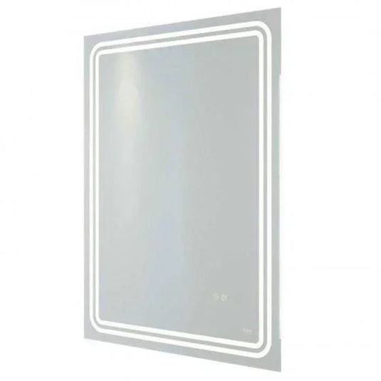 RAK Ceramics Pluto 800 x 600mm LED Illuminated Portrait Bluetooth Mirror With Demister - RAKPLU5002 - Envy Bathrooms Ltd