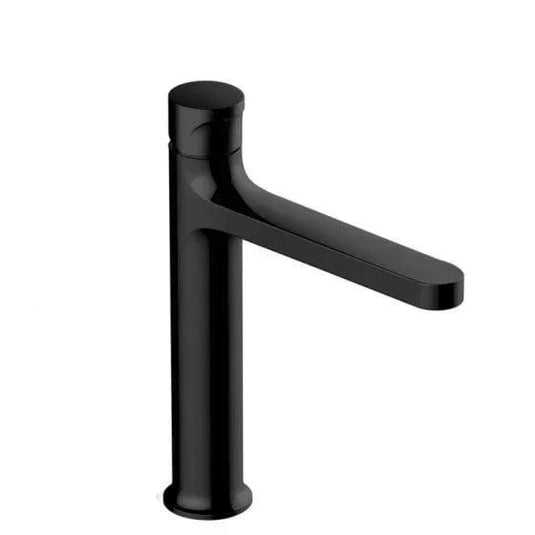 RAK Ceramics Positano Mid Height Basin Mixer in Matt Black - RAKPOS3016B - Envy Bathrooms Ltd