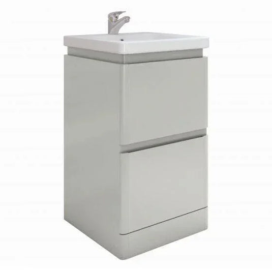 RAK Ceramics Resort 500mm Floor Standing Basin Unit - Grey - RAKRSTFSU50603 - Envy Bathrooms Ltd