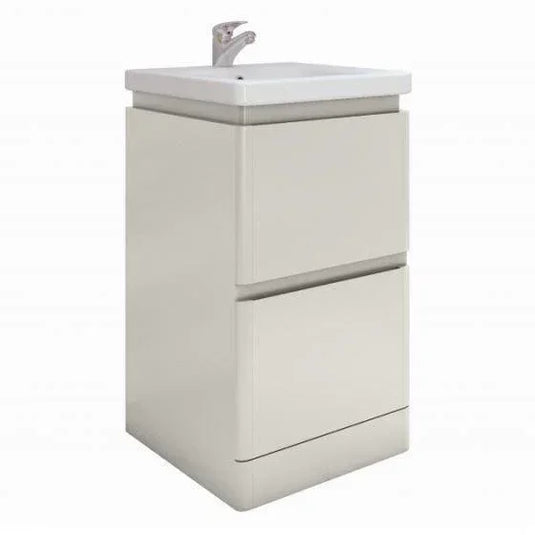 RAK Ceramics Resort 500mm Floor Standing Basin Unit - Stone - RAKRSTFSU50601 - Envy Bathrooms Ltd