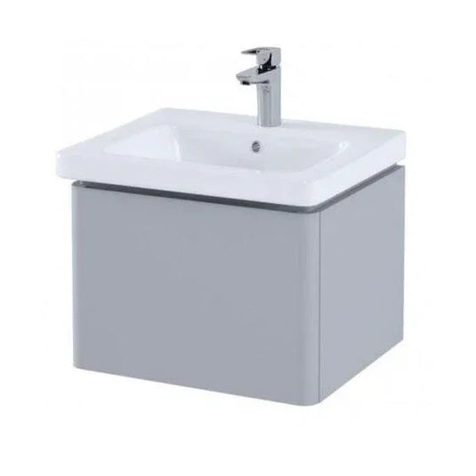 RAK Ceramics Resort 550mm Basin Unit With Single Draw - Matt Stone - RAKRSTWBU55601 - Envy Bathrooms Ltd