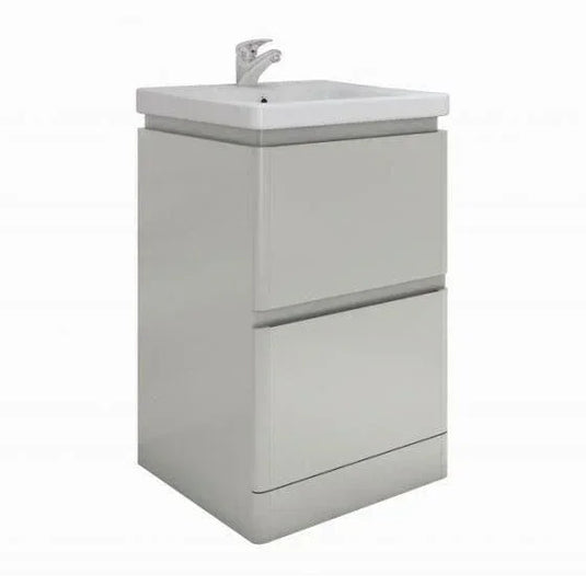 RAK Ceramics Resort 550mm Floor Standing Basin Unit - Grey - RAKRSTFSU55603 - Envy Bathrooms Ltd