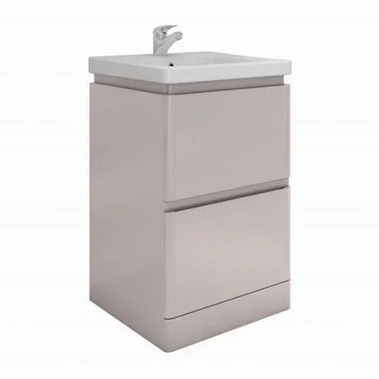 RAK Ceramics Resort 550mm Floor Standing Basin Unit - Mushroom - RAKRSTFSU55602 - Envy Bathrooms Ltd