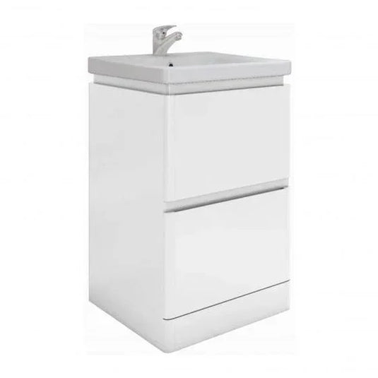 RAK Ceramics Resort 550mm Floor Standing Basin Unit - White - RAKRSTFSU55600 - Envy Bathrooms Ltd