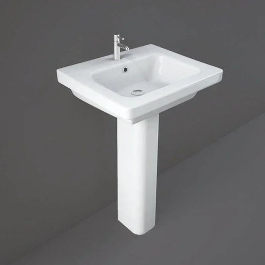 RAK Ceramics Resort 55cm Basin - 1 Tap Hole - RST0801AWHA - Envy Bathrooms Ltd