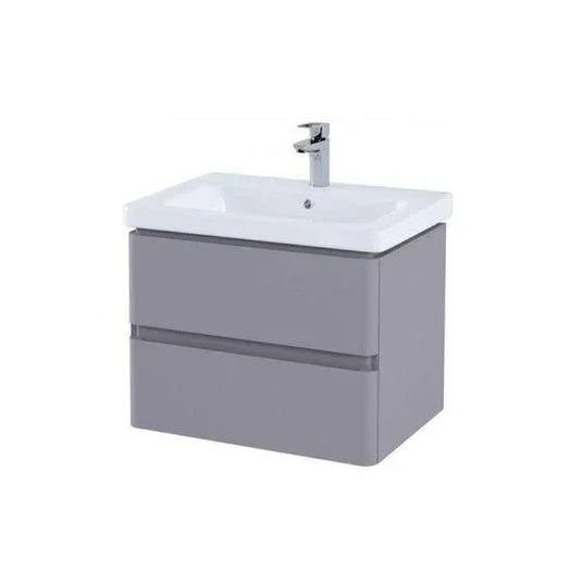 RAK Ceramics Resort 650mm Basin Unit With Double Draw - Matt Mushroom - RAKRSTWBU65602 - Envy Bathrooms Ltd