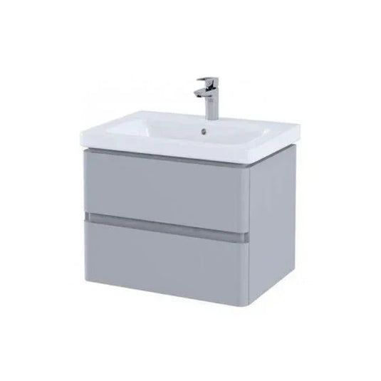 RAK Ceramics Resort 650mm Basin Unit With Double Draw - Matt Stone - RAKRSTWBU65601 - Envy Bathrooms Ltd