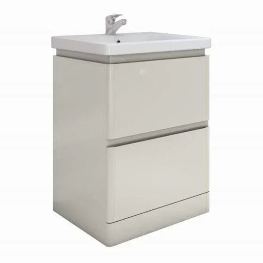 RAK Ceramics Resort 650mm Floor Standing Basin Unit - Stone - RAKRSTFSU65601 - Envy Bathrooms Ltd