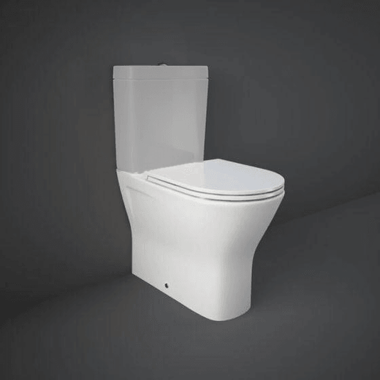 RAK Ceramics Resort Mini Rimless Close Coupled Toilet Pan - Alpine White - RST17AWHA - Envy Bathrooms Ltd
