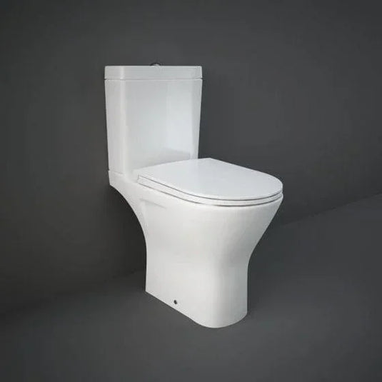 RAK Ceramics Resort Rimless Close Coupled Toilet Pan - Alpine White - RST11AWHA - Envy Bathrooms Ltd