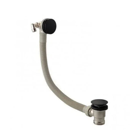 RAK Ceramics Round Bath Overflow Filler Tap & Clicker Waste - Black - RAKL9025RB - Envy Bathrooms Ltd