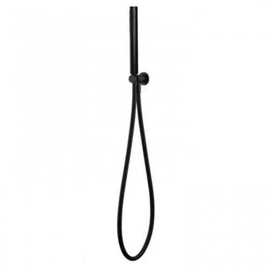 RAK Ceramics Round Shower Handset With Hose & Bracket - Black - RAKSHW4002B - Envy Bathrooms Ltd