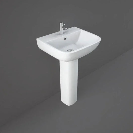 RAK Ceramics Series 600 52cm Basin - 1 Tap Hole - SE0101AWHA - Envy Bathrooms Ltd