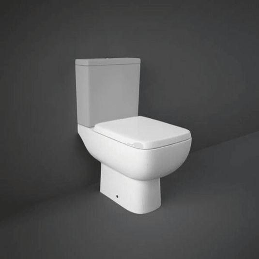 RAK Ceramics Series 600 Close Coupled Toilet Pan with Cistern - Alpine White - S600PAKNS - Envy Bathrooms Ltd