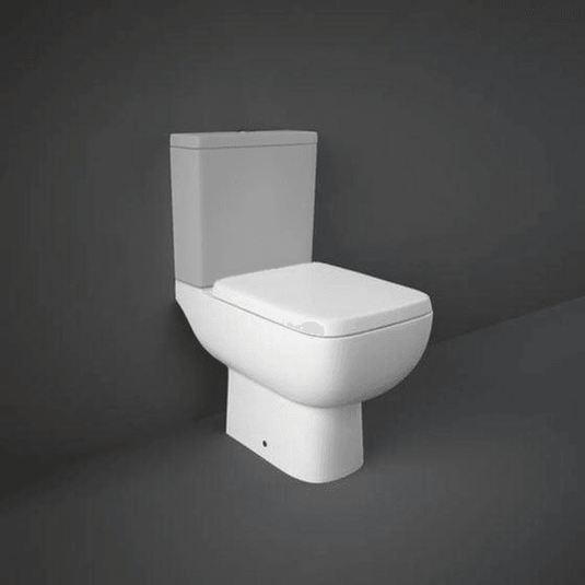 RAK Ceramics Series 600 Close Coupled Toilet Pan with Cistern - Alpine White - S600PAKNS - Envy Bathrooms Ltd