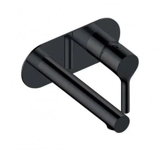 RAK Ceramics Sorrento Wall Mounted Basin Mixer Tap with Back Plate - Matt Black - RAKSOR3007B - Envy Bathrooms Ltd