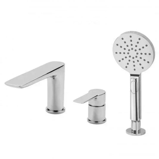 RAK Ceramics Sport 3 Hole Deck Mounted Bath Shower Mixer - Chrome - RAKSPO3012 - Envy Bathrooms Ltd