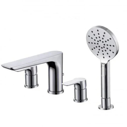 RAK Ceramics Sport 4 Hole Deck Mounted Bath Shower Mixer - Chrome - RAKSPO3013 - Envy Bathrooms Ltd