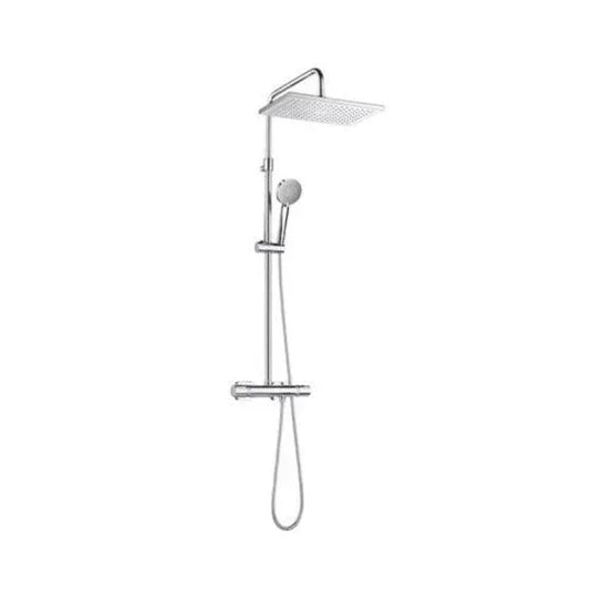 RAK Ceramics Square Shower Column Exposed Thermostatic Shower - Chrome - RAKSHW6006 - Envy Bathrooms Ltd