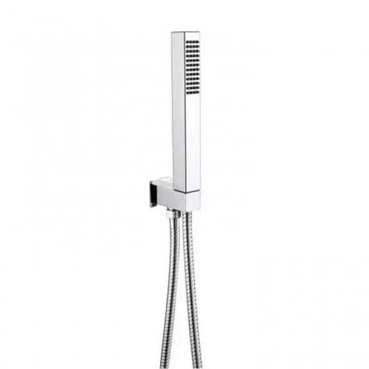 RAK Ceramics Square Shower Handset With Hose & Bracket - Chrome - RAKSHW4003 - Envy Bathrooms Ltd
