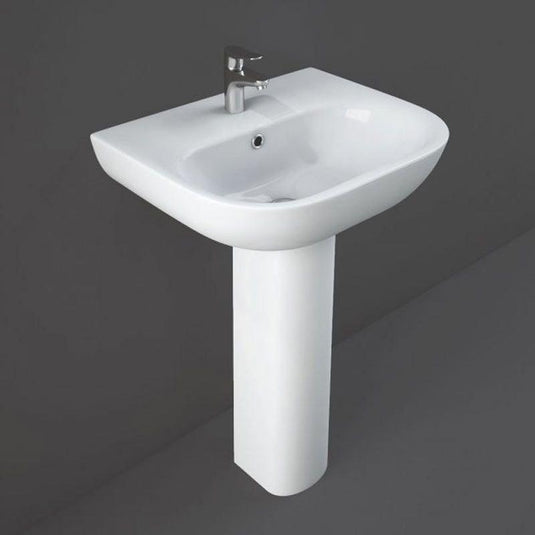 RAK Ceramics Tonique 55cm Basin - 1 Tap Hole - TQ0801AWHA - Envy Bathrooms Ltd