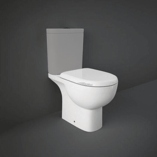 RAK Ceramics Tonique Close Coupled Full Access Open Back Toilet Pan - Alpine White - TQ11AWHA - Envy Bathrooms Ltd