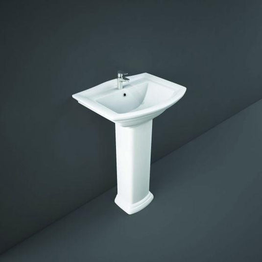 RAK Ceramics Washington 56cm Basin 1 Tap Hole - WT0801AWHA - Envy Bathrooms Ltd