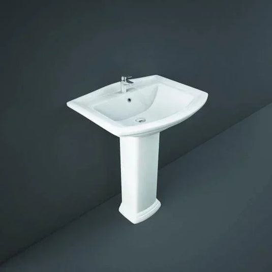 RAK Ceramics Washington 65cm Basin 1 Tap Hole - WT0101AWHA - Envy Bathrooms Ltd