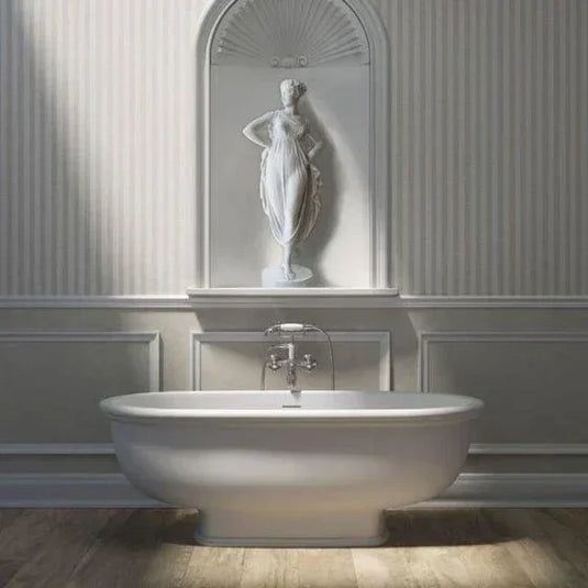 RAK Ceramics Washington Freestanding Bath 1560 x 810mm - Matt White - WTBT15681500 - Envy Bathrooms Ltd