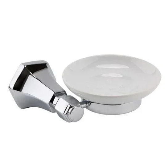 RAK Ceramics Washington Soap Basket with Ceramic Soap Dish - Chrome - RAKWTN9906 - Envy Bathrooms Ltd