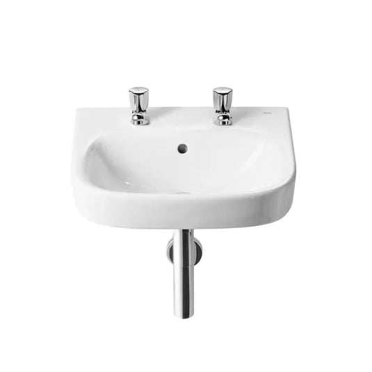 Roca Debba 450mm Wall Hung Basin 2 Tap Holes | A325997001