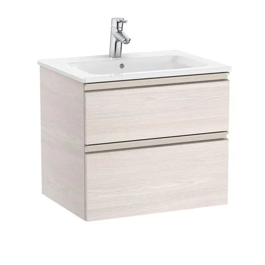 Roca The Gap 600mm 2 Drawer Vanity Unit Nordic Ash | A857397434
