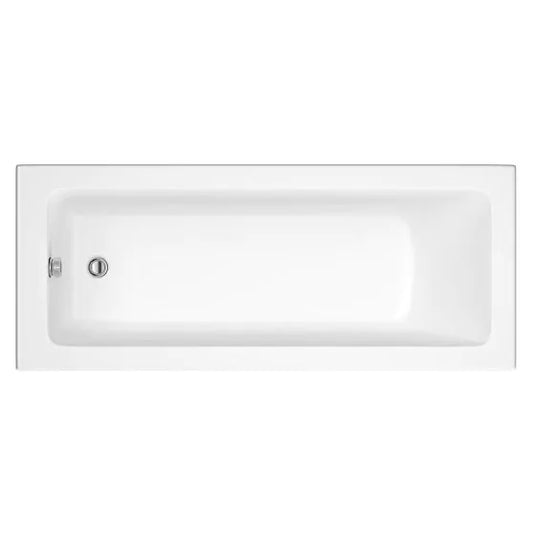 Roca The Gap Single Ended Rectangular Bath Anti-Slip 1600 x 700mm White | Z024716000