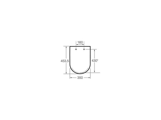 Roca The Gap Square Soft Close Toilet Seat & Cover - A801472006 - Envy Bathrooms Ltd