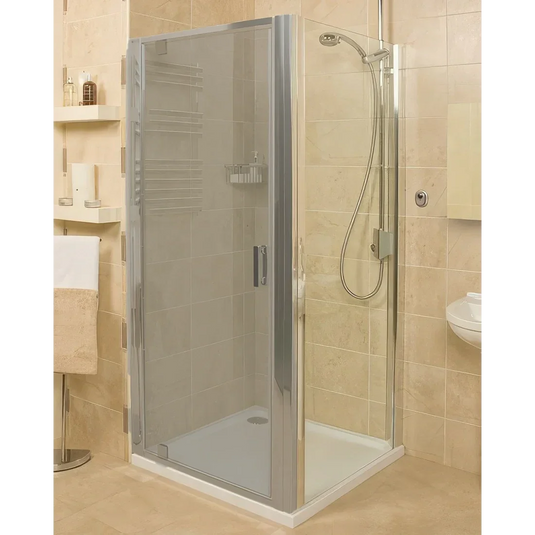 Roman Embrace 900mm Side Panel - Polished Chrome - EGL913S - Envy Bathrooms Ltd