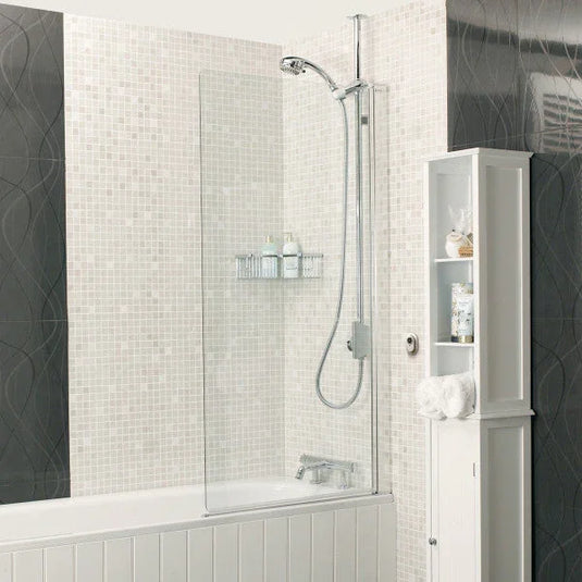 Roman Embrace Standard 1500mm Pivoting Bath Screen - Polished Chrome - EB13S - Envy Bathrooms Ltd