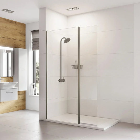 Roman Haven Select 400 Pivot Deflector (8mm) - Gunmetal - H8SPM4CGM - Envy Bathrooms Ltd