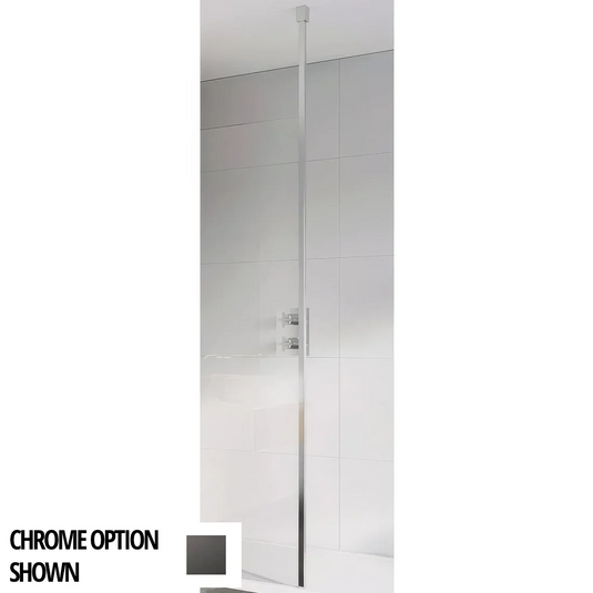 Roman Haven Select Square Floor to Ceiling Brace Kit - Matt Black - HF2C8KITSQB - Envy Bathrooms Ltd
