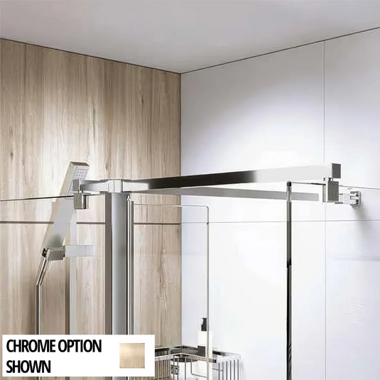 Roman Haven Select Square Side Panel Brace Kit - Brushed Bronze - HBBKT90SQBZ - Envy Bathrooms Ltd