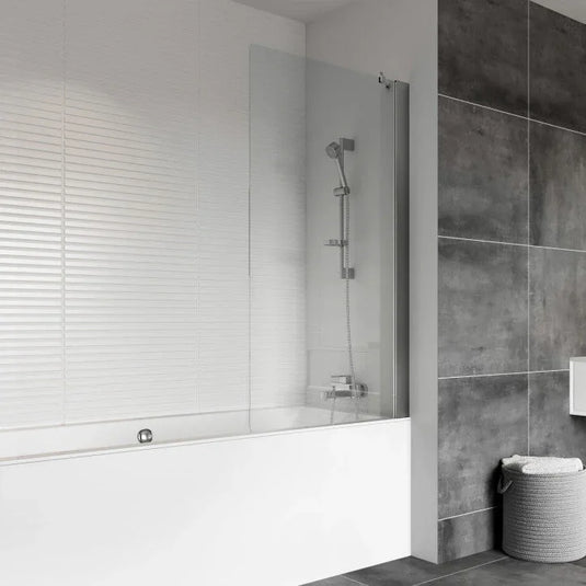 Roman Haven6 1467mm Fixed Bath Screen - Polished Chrome - H2D11CS - Envy Bathrooms Ltd