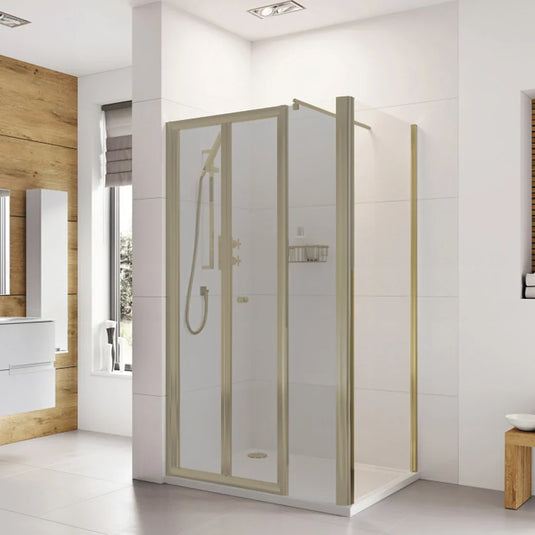 Roman Haven6 900mm Side Panel - Brushed Brass - H3R9CBR - Envy Bathrooms Ltd