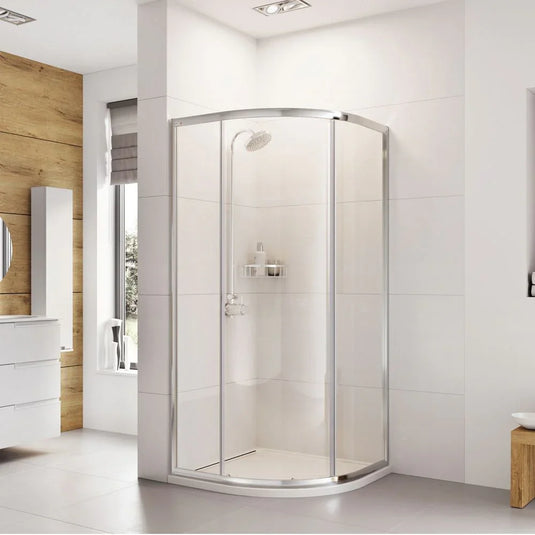 Roman Haven6 900 x 900mm Single Door Quadrant - Polished Chrome - H3SQ9CS - Envy Bathrooms Ltd