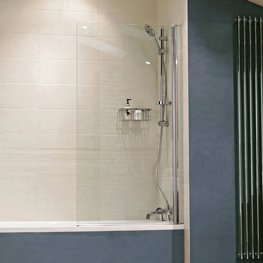 Roman Haven8 1500mm Pivoting Bath Screen - Polished Chrome - H4D3CS - Envy Bathrooms Ltd