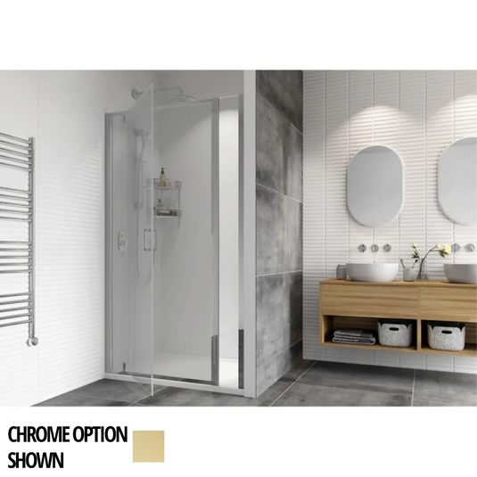 Roman Haven8 200mm Inline Panel - Brushed Brass - H4HL2CBR - Envy Bathrooms Ltd