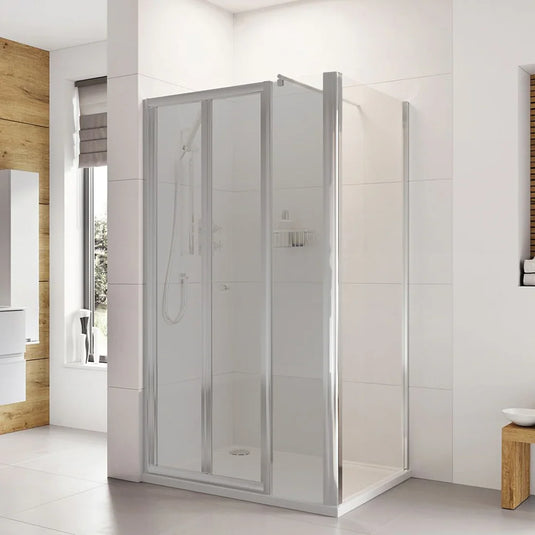 Roman Haven8 700mm Side Panel - Polished Chrome - H4R7CS - Envy Bathrooms Ltd