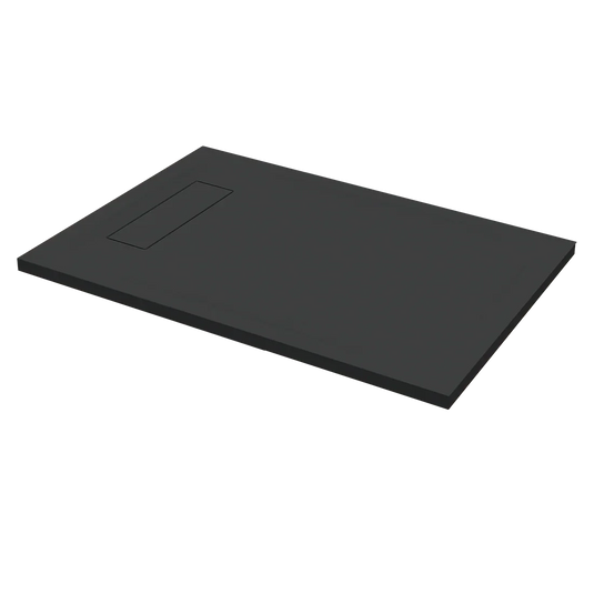 Roman Infinity 1400 x 800mm Rectangle Slate Tray - Black - IGS148B - Envy Bathrooms Ltd
